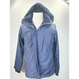 L.L. Bean Small Blue Insulated Detachable Hood Winter Coat
